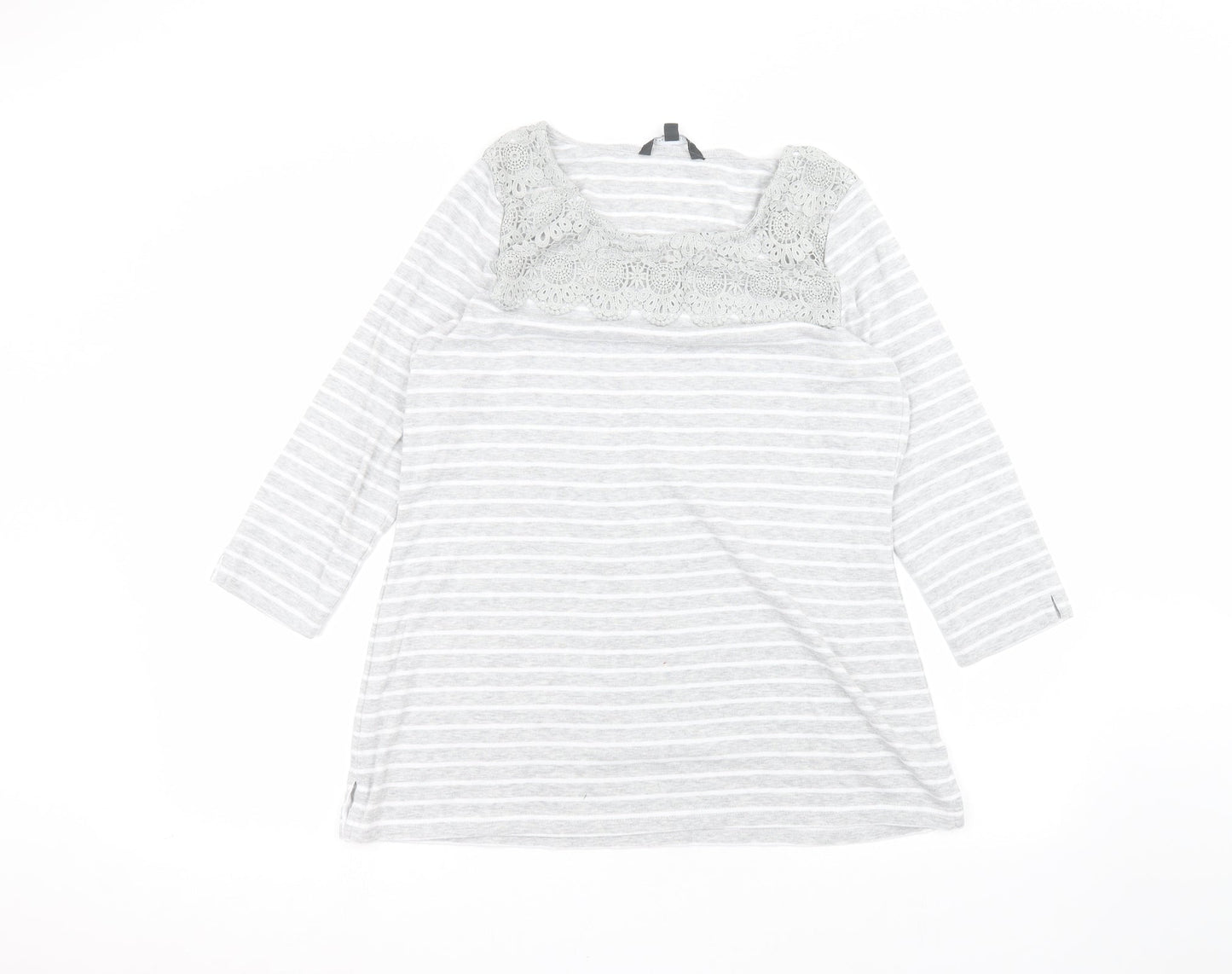 Womens UK Size 16 Love leisure White Pullover Jumper