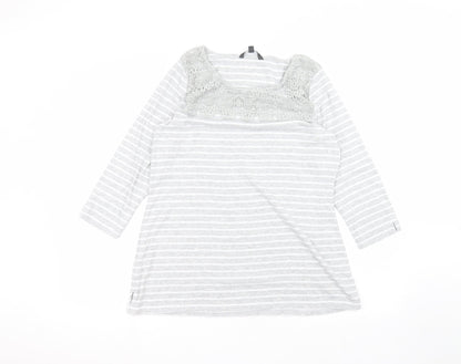 Womens UK Size 16 Love leisure White Pullover Jumper
