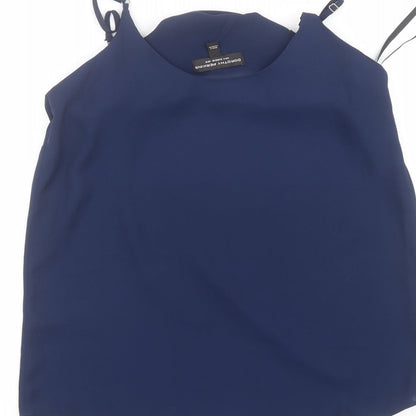 Womens UK Size 8 Dorothy Perkins Blue Basic Blouse