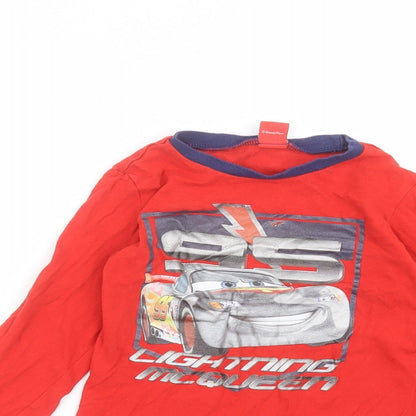 CARS Boys Red   Basic T-Shirt Size 3-4 Years  - cars