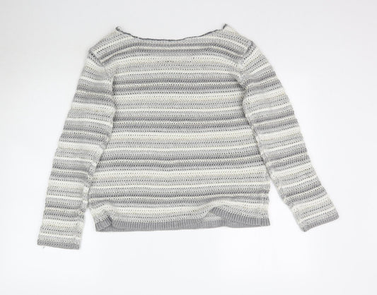Womens UK Size 16 Preworn Grey Pullover Jumper
