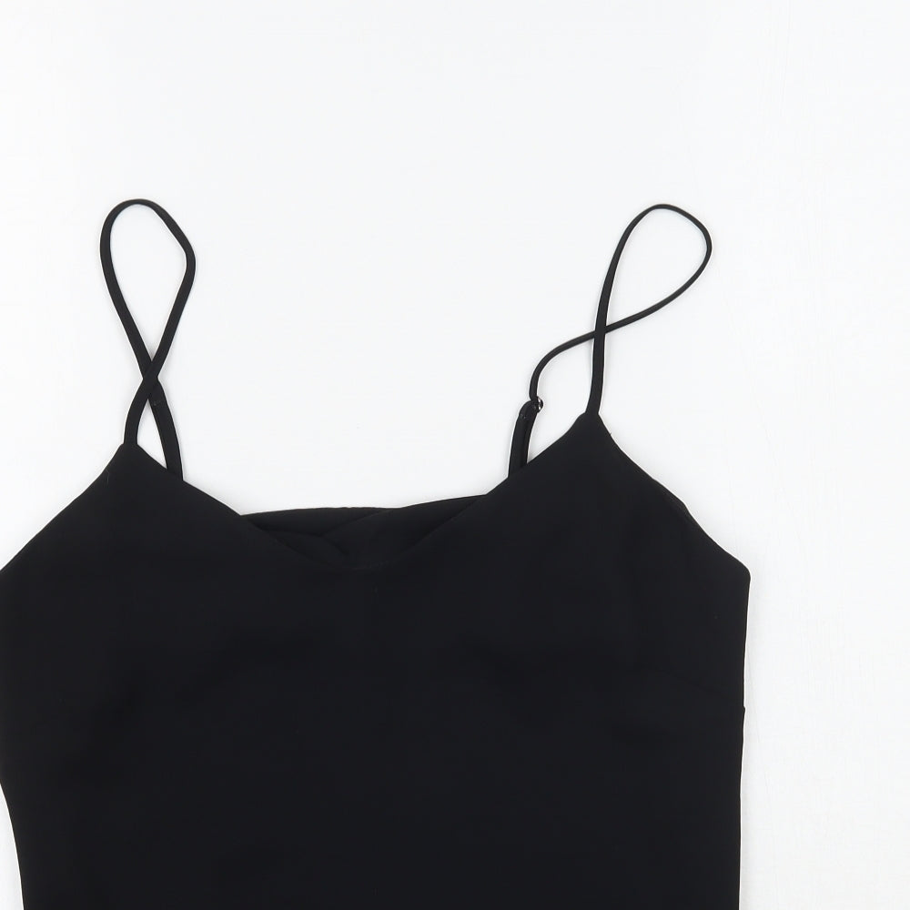 Womens UK Size 10 NEXT Black Camisole Blouse