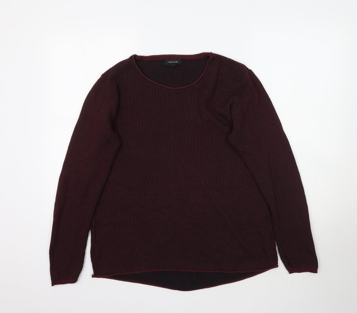 River Island Mens Red   Pullover Jumper Size L