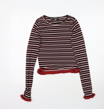 Primark Womens Multicoloured Striped  Basic T-Shirt Size XS