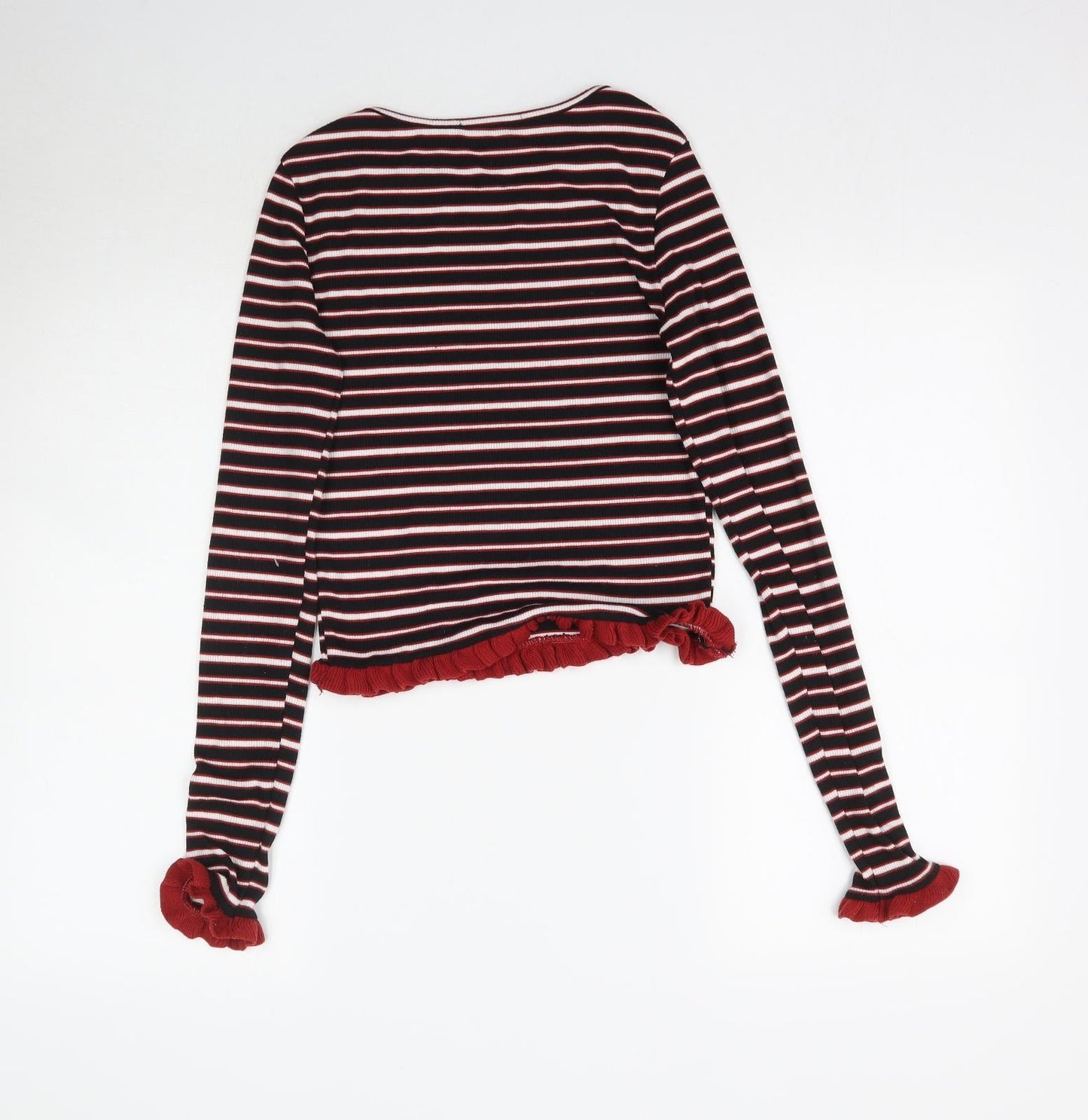 Primark Womens Multicoloured Striped  Basic T-Shirt Size XS