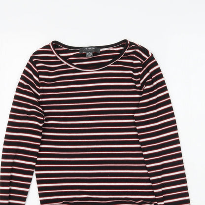 Primark Womens Multicoloured Striped  Basic T-Shirt Size XS