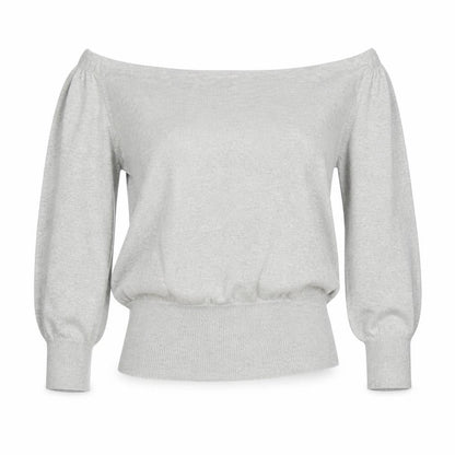 Womens UK Size S Preworn Grey Basic Blouse