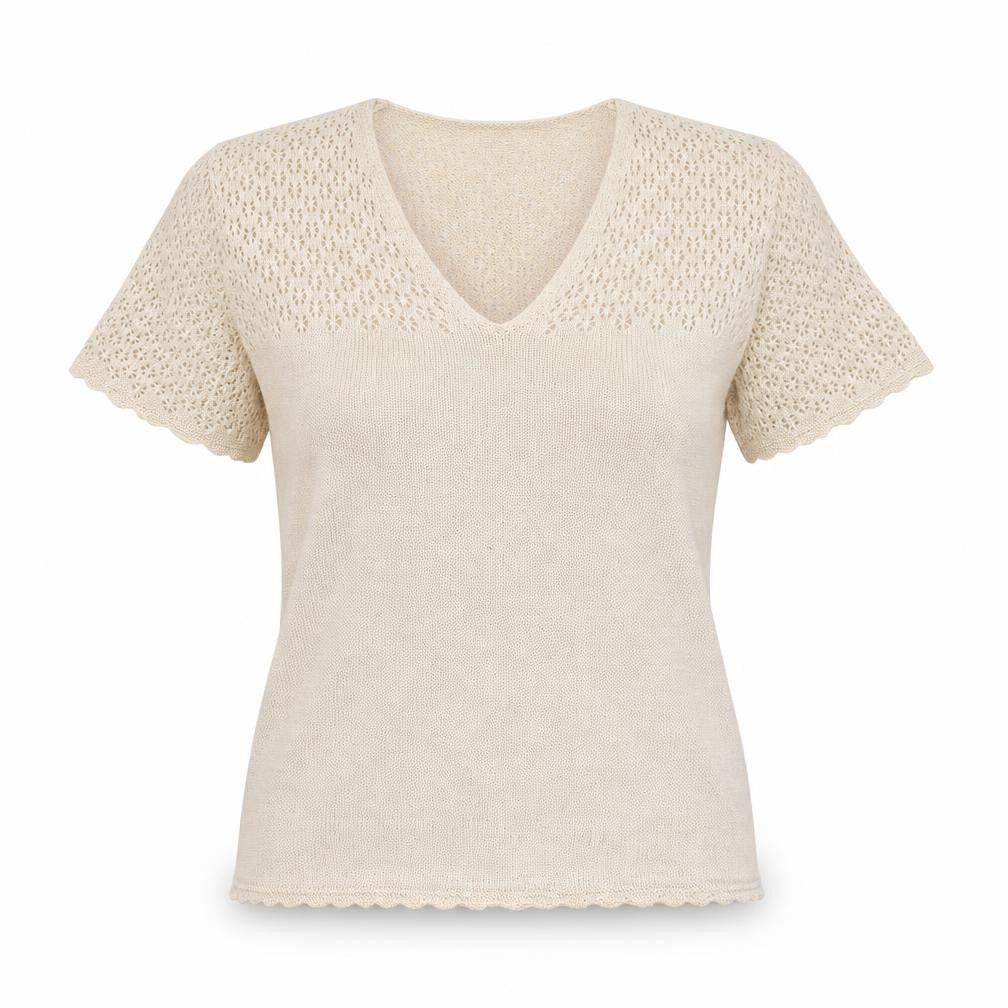 Womens UK Size 14 Berkertex Beige Basic Blouse