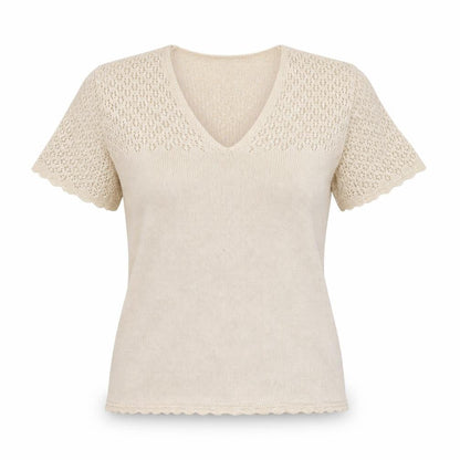 Womens UK Size 14 Berkertex Beige Basic Blouse