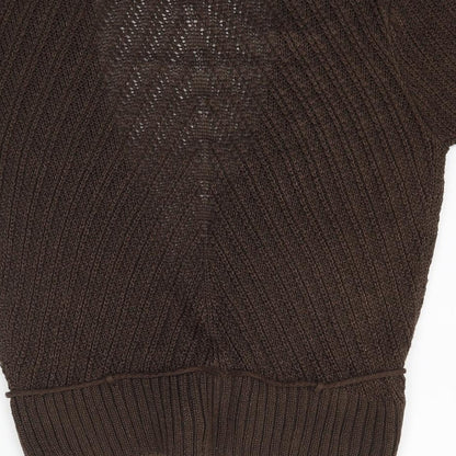 George Womens Brown  Knit Cardigan Jumper Size 12