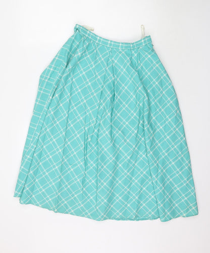 Whim! Womens Green   A-Line Skirt Size 14  - Mint Green / Blue