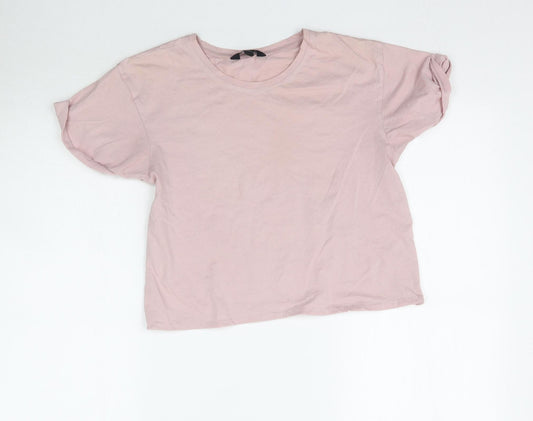 New Look Womens Pink   Basic T-Shirt Size 6