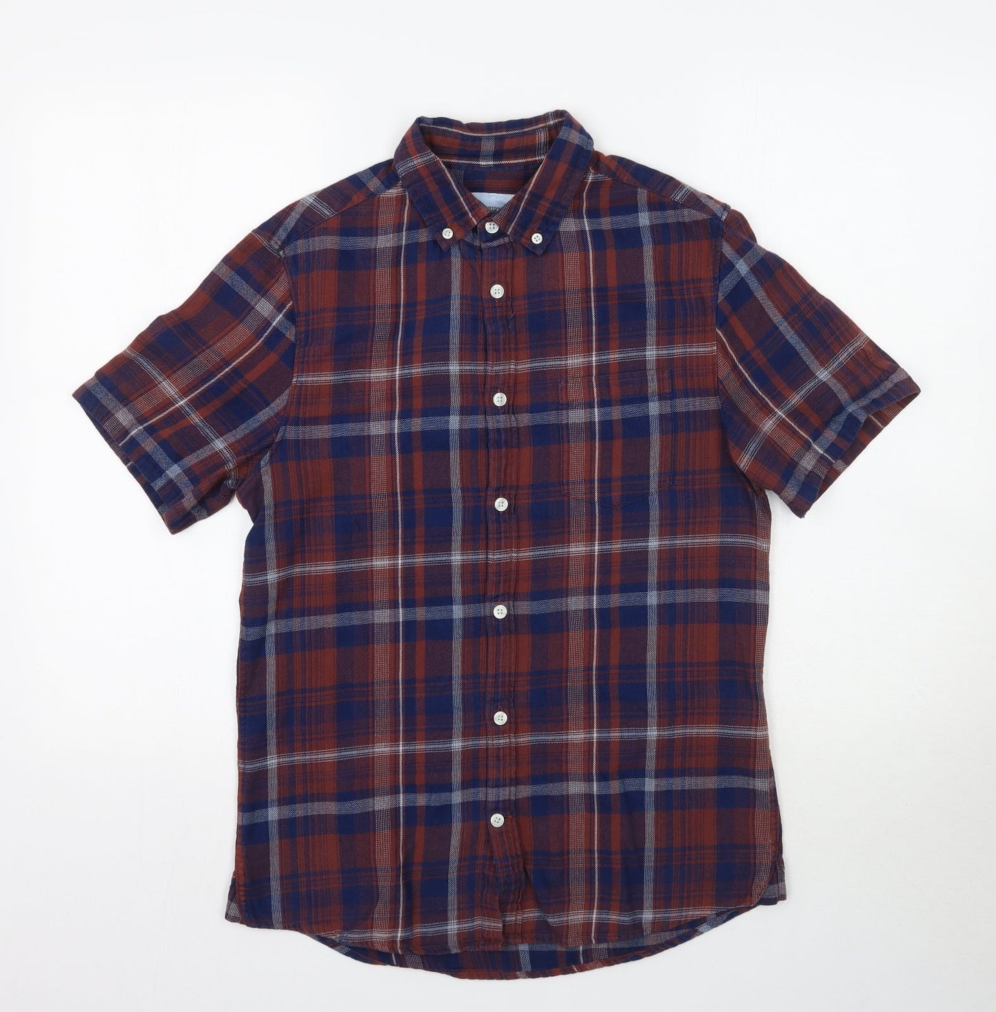 Mens UK Size S Burton Multicoloured  Button-Up Short Sleeve Casual Shirt