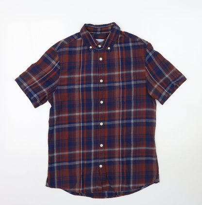 Mens UK Size S Burton Multicoloured  Button-Up Short Sleeve Casual Shirt