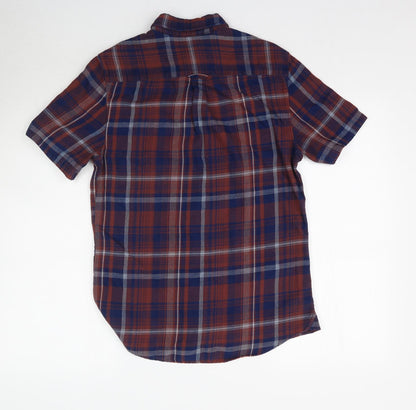 Mens UK Size S Burton Multicoloured  Button-Up Short Sleeve Casual Shirt