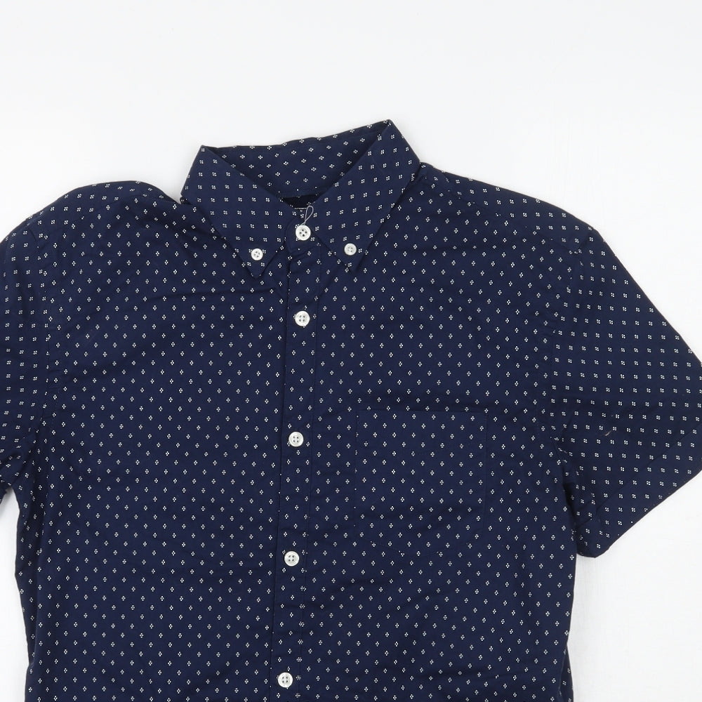 Burton Mens Blue    Button-Up Size S