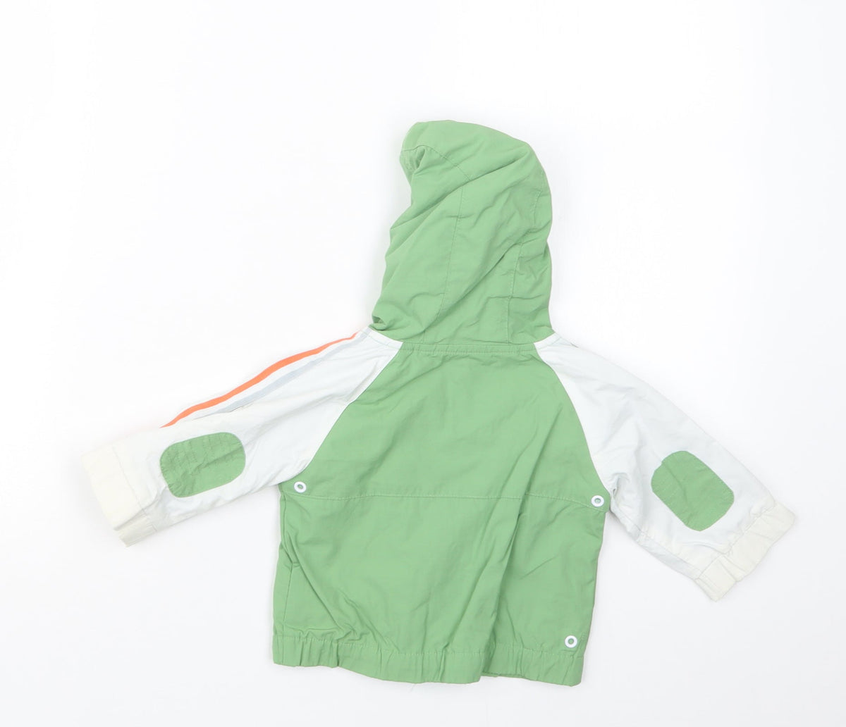Back view of Next boys’ green jacket, size 3-6, months