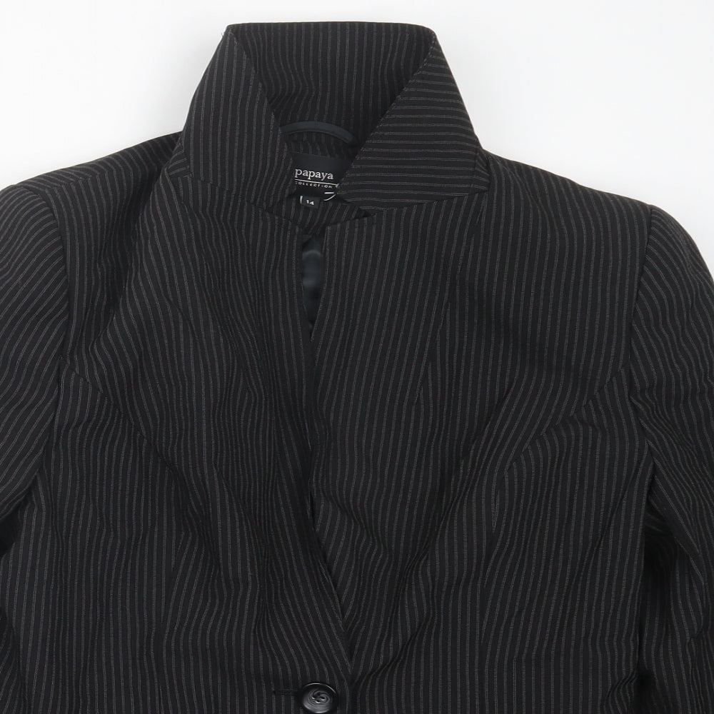 Womens UK Size 14 Papaya Black Jacket