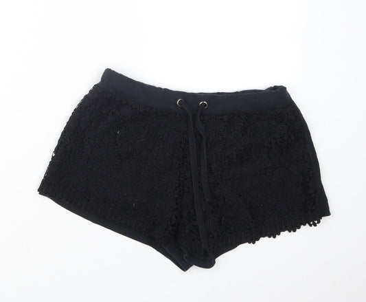 Peacocks Womens Black   Hot Pants Shorts Size 10