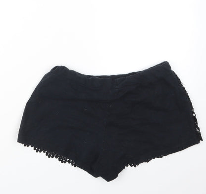 Peacocks Womens Black   Hot Pants Shorts Size 10