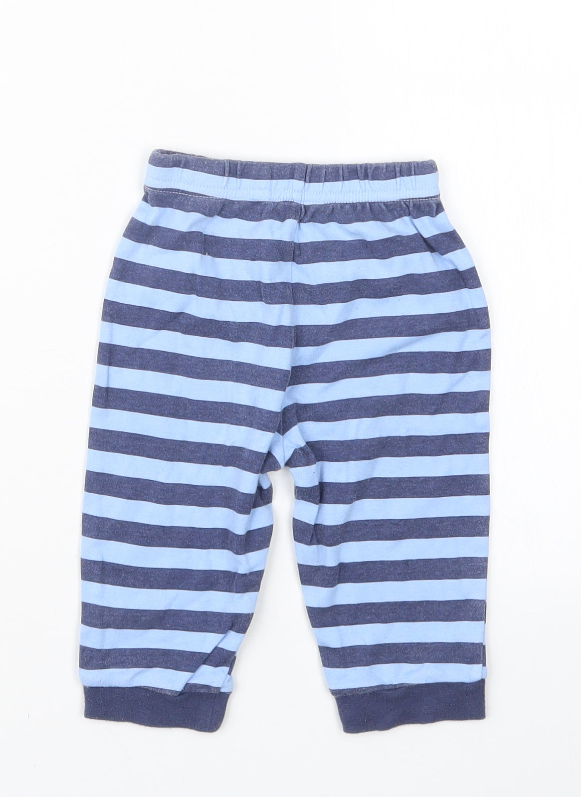 George Boys Blue Striped  Capri Pyjama Pants Size 6-9 Months