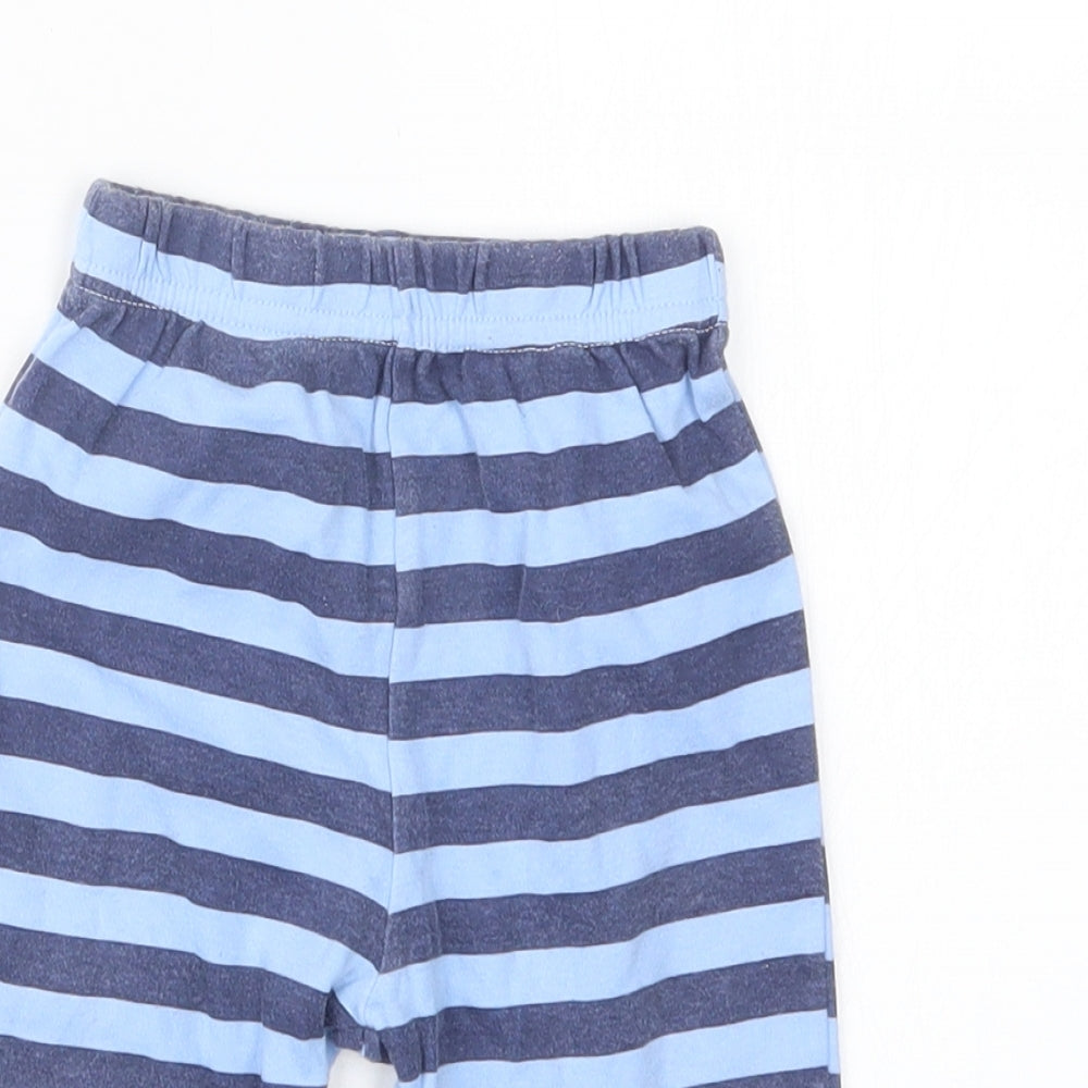 George Boys Blue Striped  Capri Pyjama Pants Size 6-9 Months