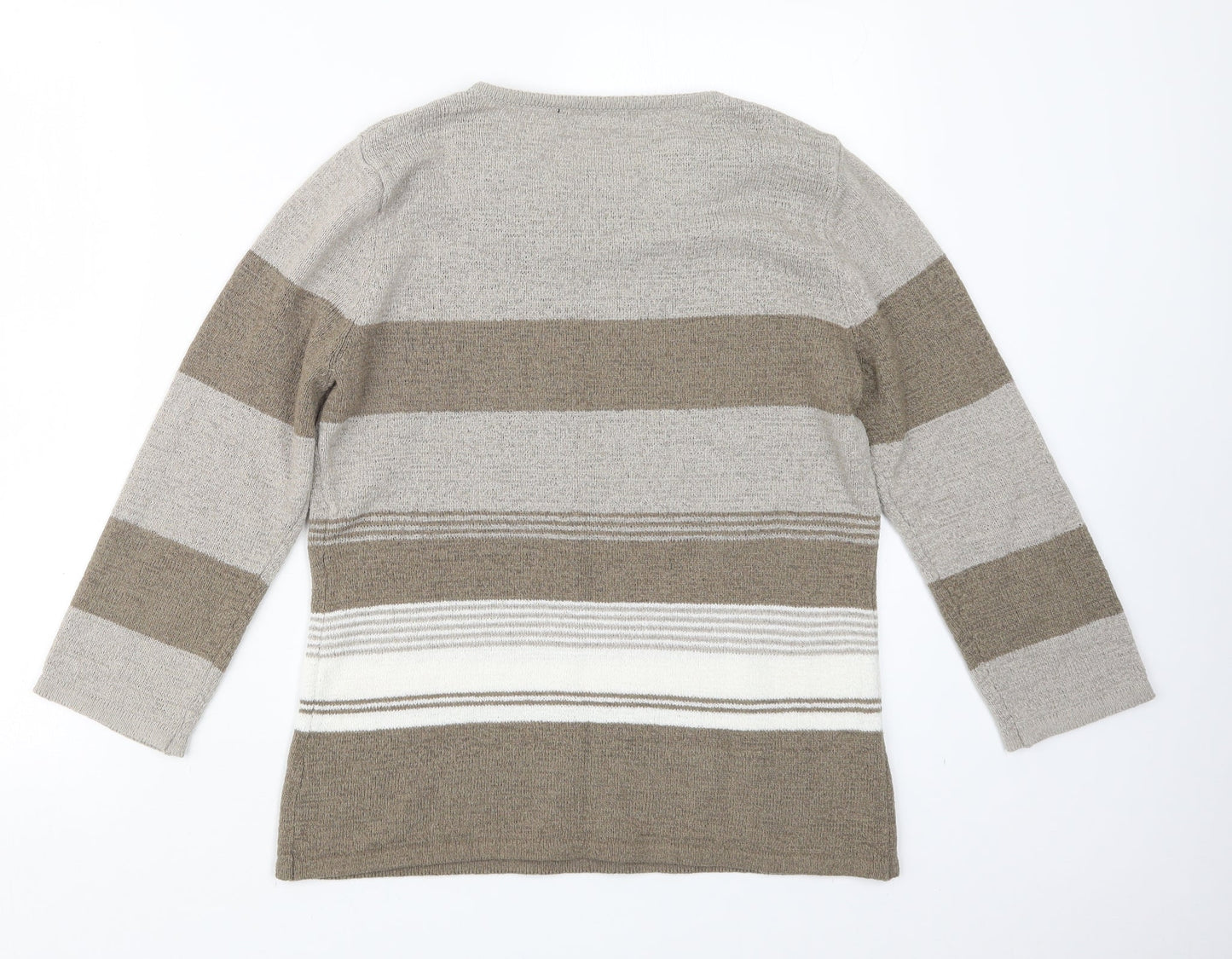 Womens UK Size S BM Beige Pullover Jumper