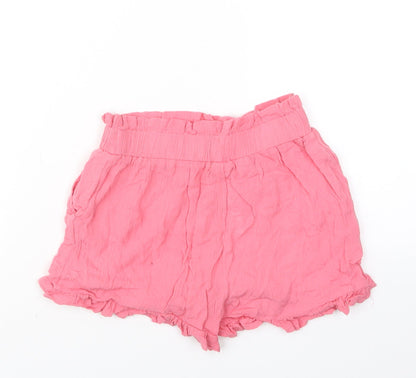 TU Girls Pink   Boyfriend Shorts Size 7 Years