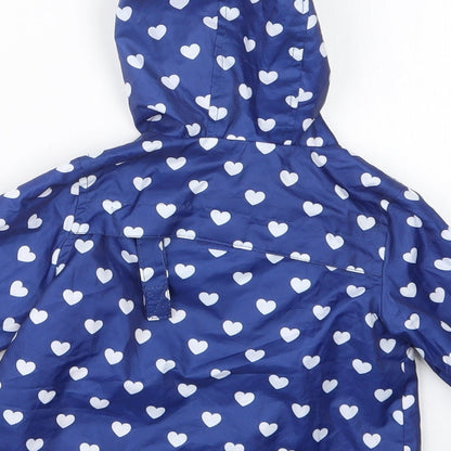 Mini Club Girls Blue Geometric  Jacket  Size 6-9 Months