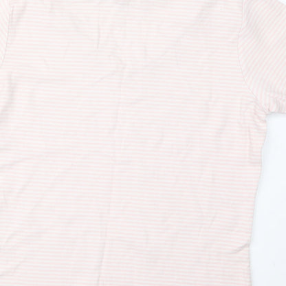 Hawkshead Womens Pink Striped  Basic T-Shirt Size 14