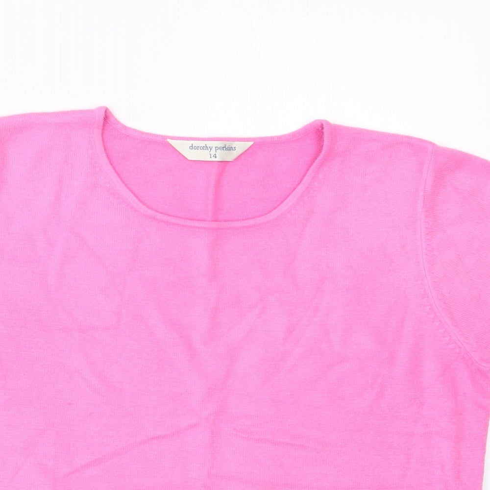 Womens UK Size 14 Dorothy Perkins Pink Pullover Jumper