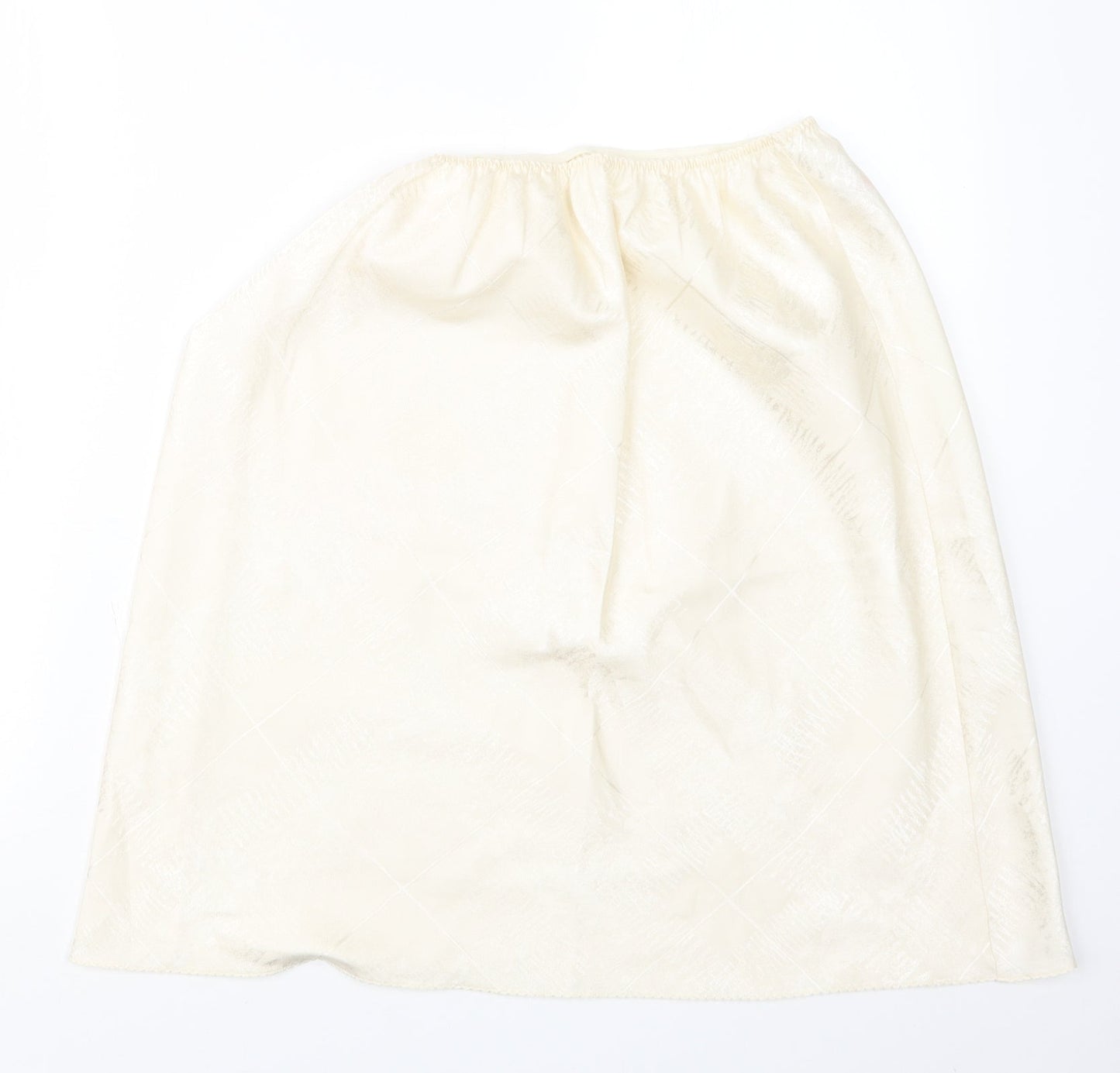 Marks and Spencer Womens Ivory   A-Line Skirt Size 16