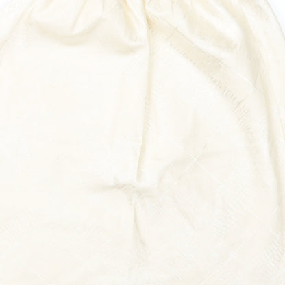 Marks and Spencer Womens Ivory   A-Line Skirt Size 16