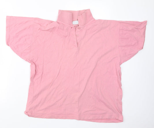 Compliments Mens Pink    Polo Size L