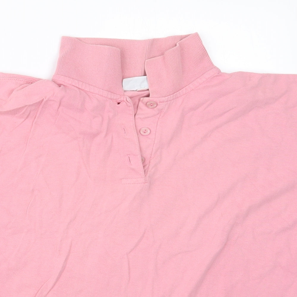 Compliments Mens Pink    Polo Size L