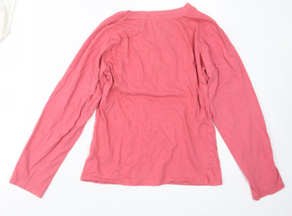 Primark Womens Pink Geometric  Top Pyjama Top Size 6  - Winnie the Pooh