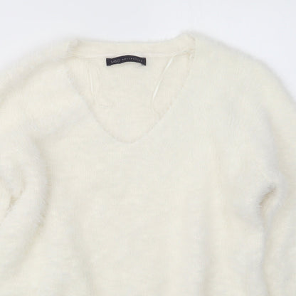 Womens UK Size M Marks and Spencer Ivory Pullover Jumper