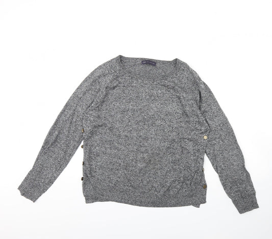 Womens UK Size 12 M&s Grey Pullover Jumper