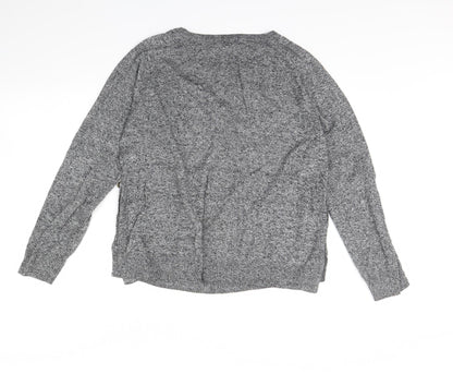 Womens UK Size 12 M&s Grey Pullover Jumper