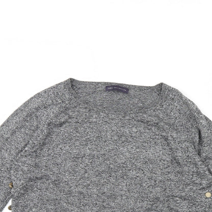 Womens UK Size 12 M&s Grey Pullover Jumper