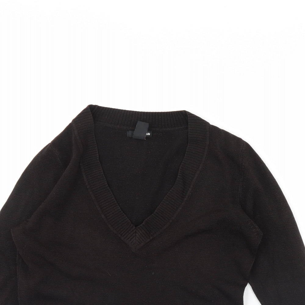 Womens UK Size M H&M Black Pullover Jumper