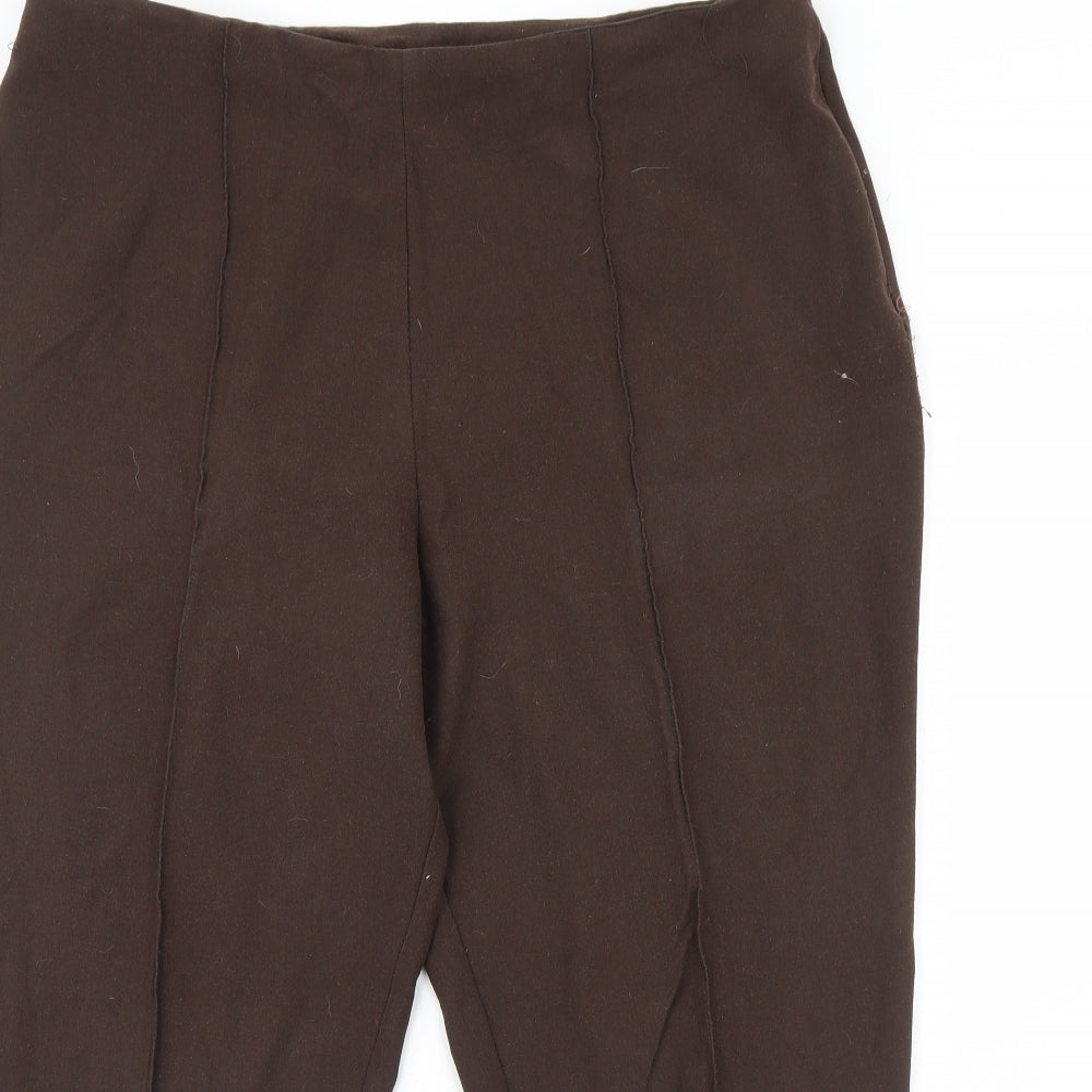 Womens UK Size 20 Essentials Regular Fit  Brown Trousers