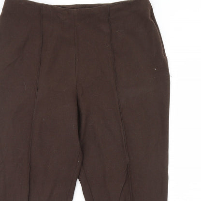 Womens UK Size 20 Essentials Regular Fit  Brown Trousers