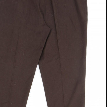 Womens UK Size 20 Essentials Regular Fit  Brown Trousers