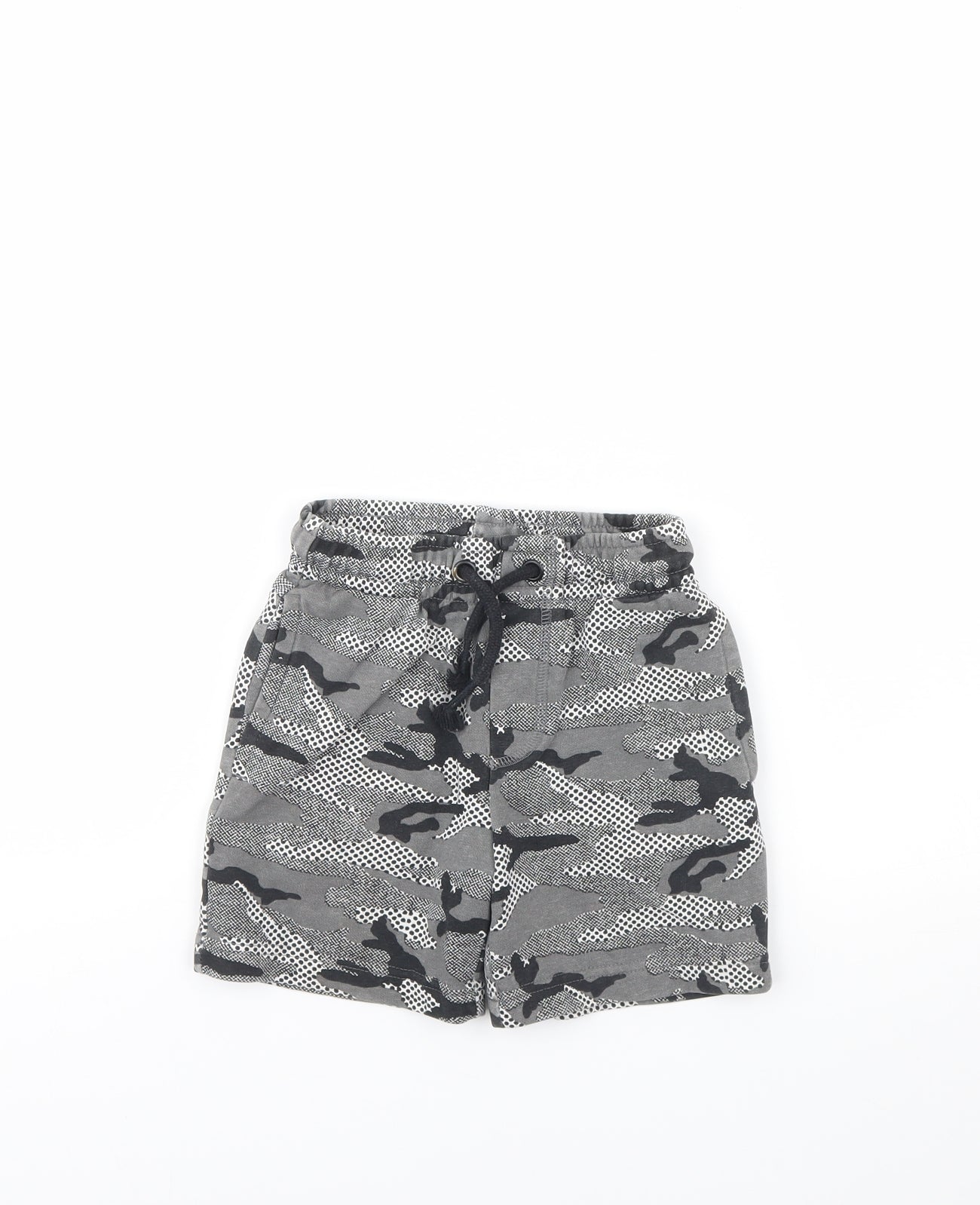 Nutmeg Boys Grey Camouflage  Sweat Shorts Size 4 Years