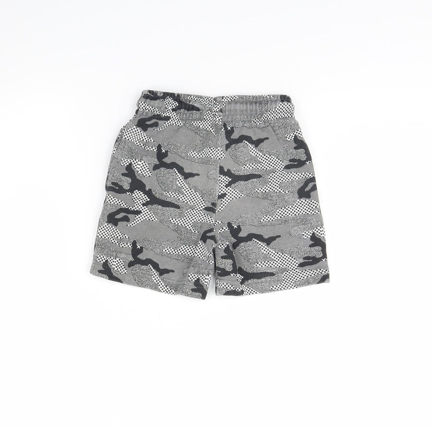 Nutmeg Boys Grey Camouflage  Sweat Shorts Size 4 Years