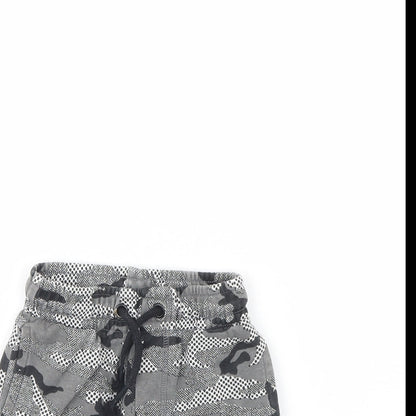 Nutmeg Boys Grey Camouflage  Sweat Shorts Size 4 Years