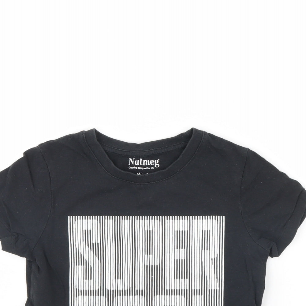 Nutmeg Boys Black   Basic T-Shirt Size 5 Years