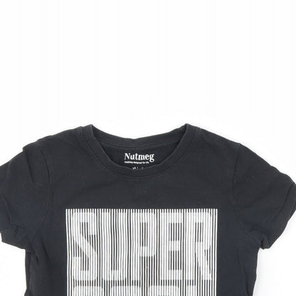 Nutmeg Boys Black   Basic T-Shirt Size 5 Years