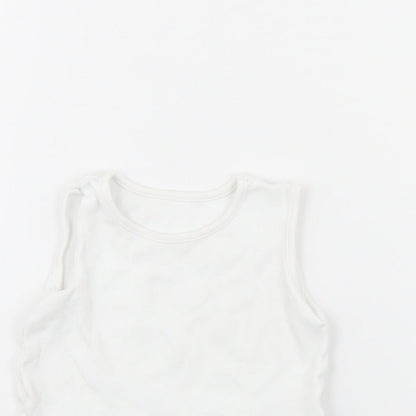 George Baby White   Babygrow One-Piece Size 18 Months